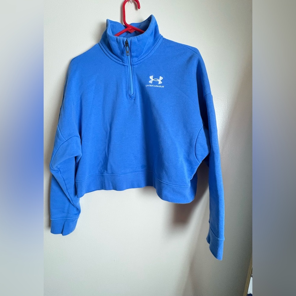 Under Armour Women's Bright Blue Half-Zip Hoodie
